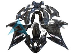 Glossy Black - Yamaha FZ6R / XJ6 Diversion F (2009-2015) ABS Fairings | Apex Fairings — view 1