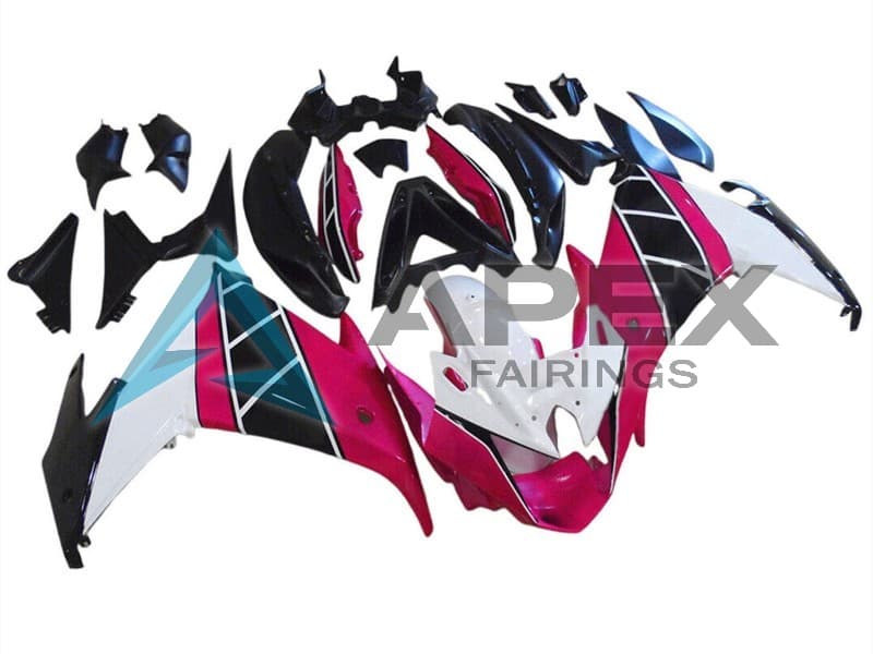 Raspberry White Black - Yamaha FZ6R / XJ6 Diversion F (2009-2015) ABS Fairings | Apex Fairings