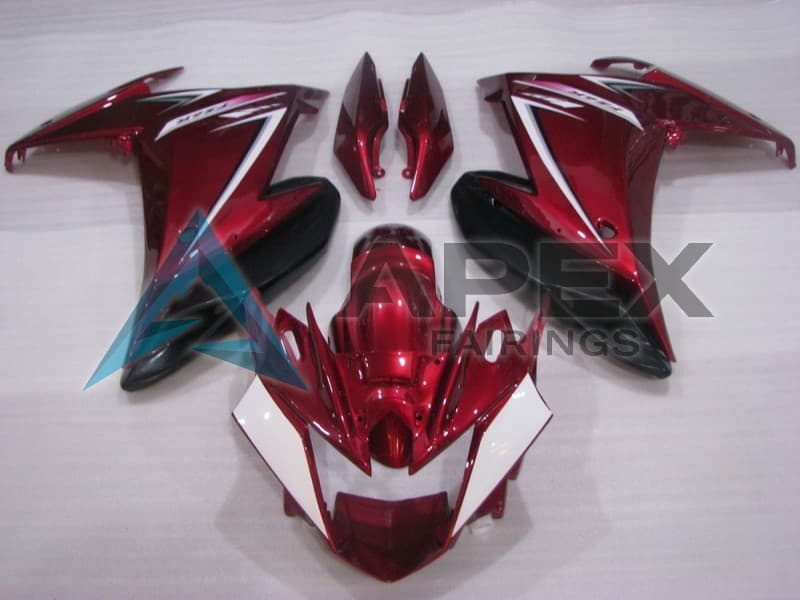 Red White Black - Yamaha FZ6R / XJ6 Diversion F (2009-2015) ABS Fairings | Apex Fairings