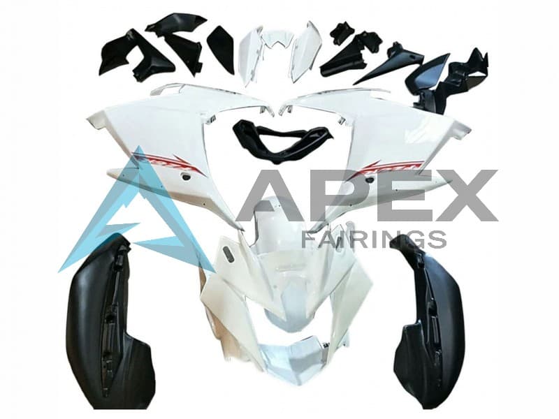 White Black Red - Yamaha FZ6R / XJ6 Diversion F (2009-2015) ABS Fairings | Apex Fairings