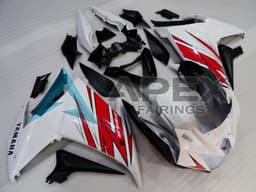 White Red Black - Yamaha FZ6R / XJ6 Diversion F (2009-2015) ABS Fairings | Apex Fairings — view 1