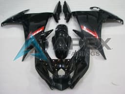 Glossy Black Red - Yamaha FZ6R / XJ6 Diversion F (2009-2015) ABS Fairings | Apex Fairings — view 1