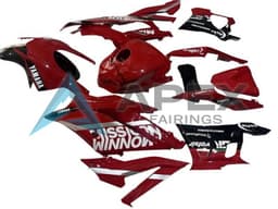 Red Black Valsir - Yamaha R3 / R25 / YZF-R3 / YZF-R25 (2022-2024) ABS Fairings | Apex Fairings — view 1