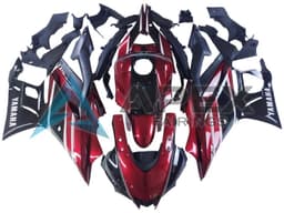 Red White Glossy Black - Yamaha R3 / R25 / YZF-R3 / YZF-R25 (2022-2024) ABS Fairings — Style FE60 | Apex Fairings — view 1
