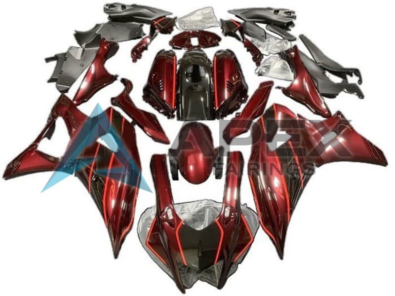 Dark Red Black - Yamaha R7 / YZF-R7 (2021-2025) ABS Fairings | Apex Fairings
