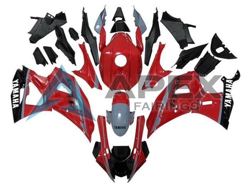 Red Grey Black White - Yamaha R7 / YZF-R7 (2021-2025) ABS Fairings | Apex Fairings