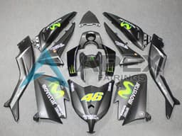 Matte Grey Yellow Semakin Didepan ENEOS Yamalube MoviStar 46 - Yamaha TMAX 530 / XP 530 (2012-2014) ABS Fairings | Apex Fairings — view 1