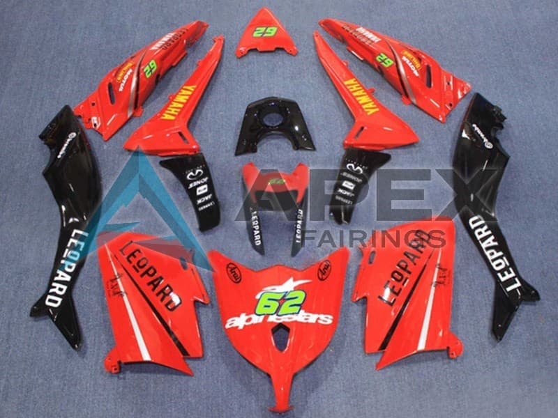 Red Black 62 - Yamaha TMAX 530 / XP 530 (2012-2014) ABS Fairings | Apex Fairings