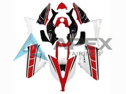 Red White Black - Yamaha TMAX 530 / XP 530 (2012-2014) ABS Fairings — Style FE30 | Apex Fairings — view 1