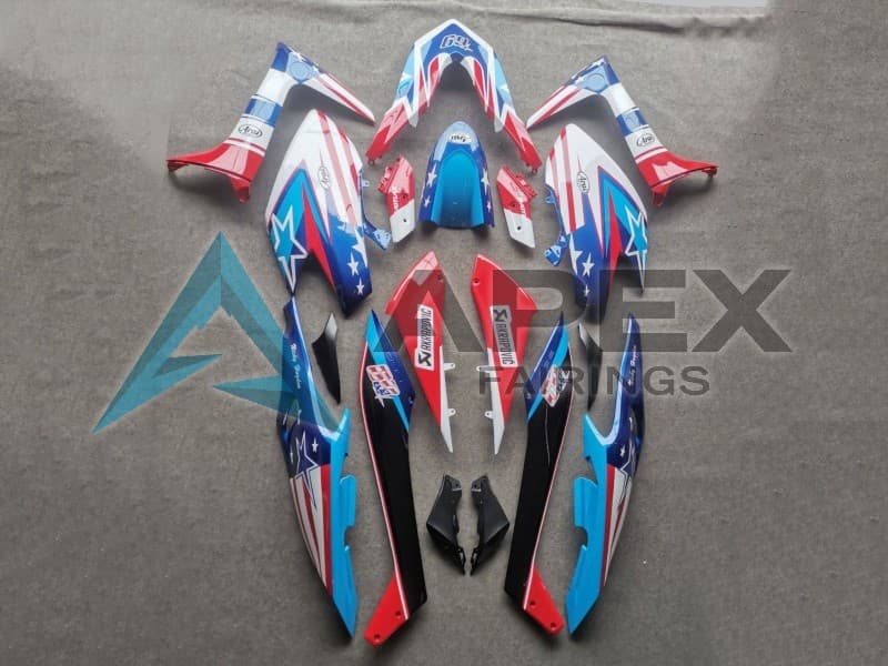 Light Blue Red Black - Yamaha TMAX 560 (2020-2021) ABS Fairings | Apex Fairings