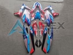 Light Blue Red Black - Yamaha TMAX 560 (2020-2021) ABS Fairings | Apex Fairings — view 1