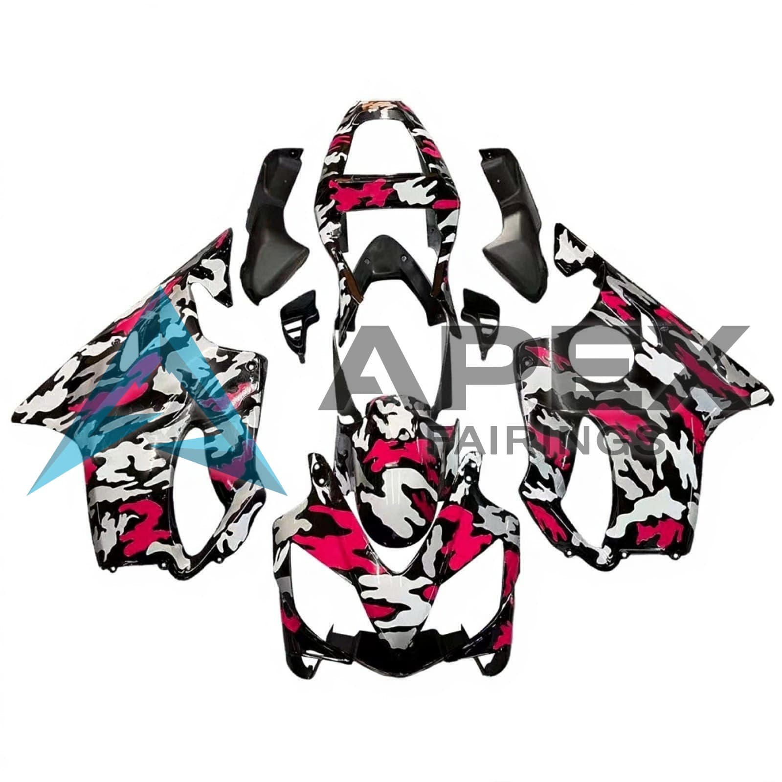 Camo Red - Honda CBR600 F4i (2001-2003) ABS Fairings | Apex Fairings