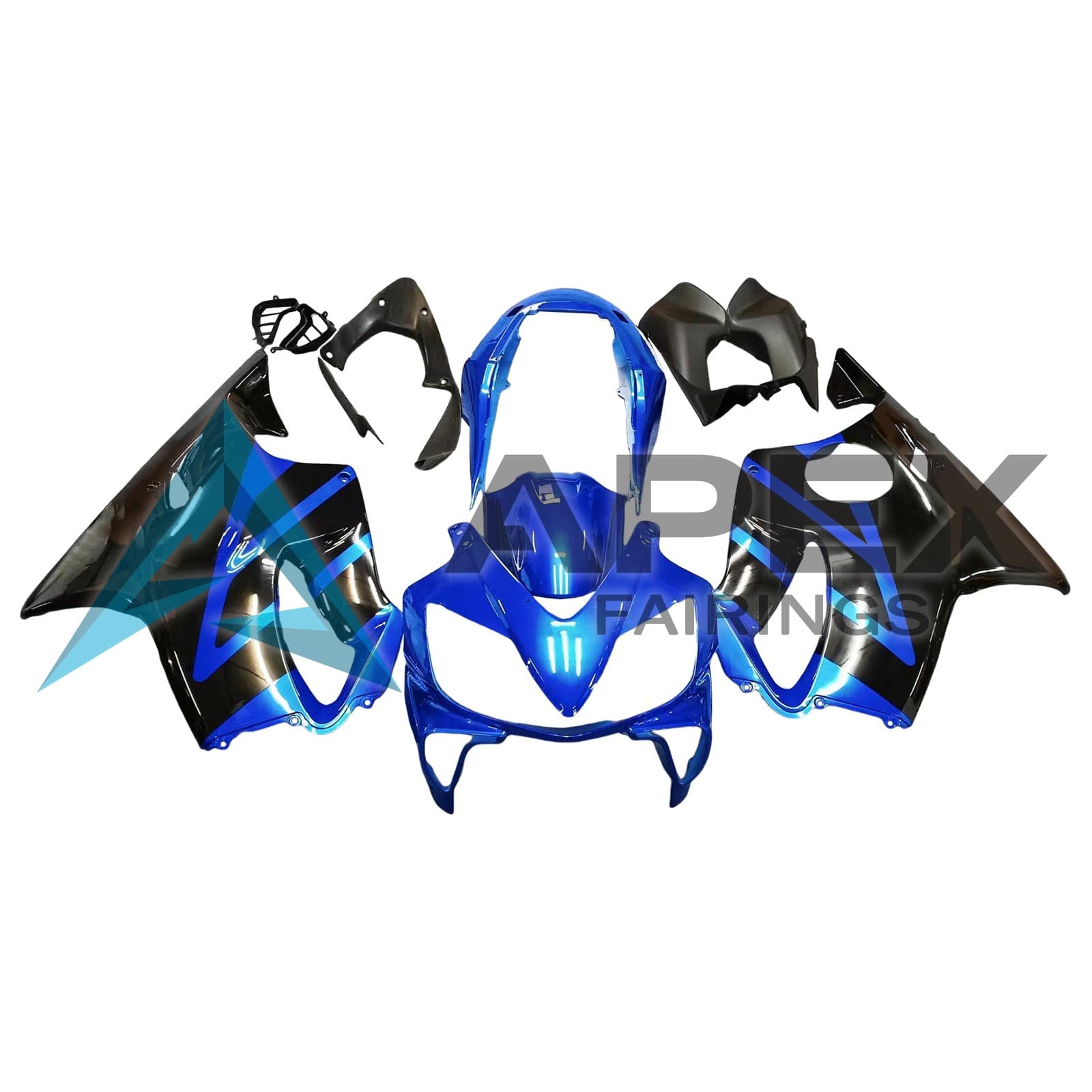 Blue & Black - Honda CBR600 F4i (2004-2007) ABS Fairings | Apex Fairings