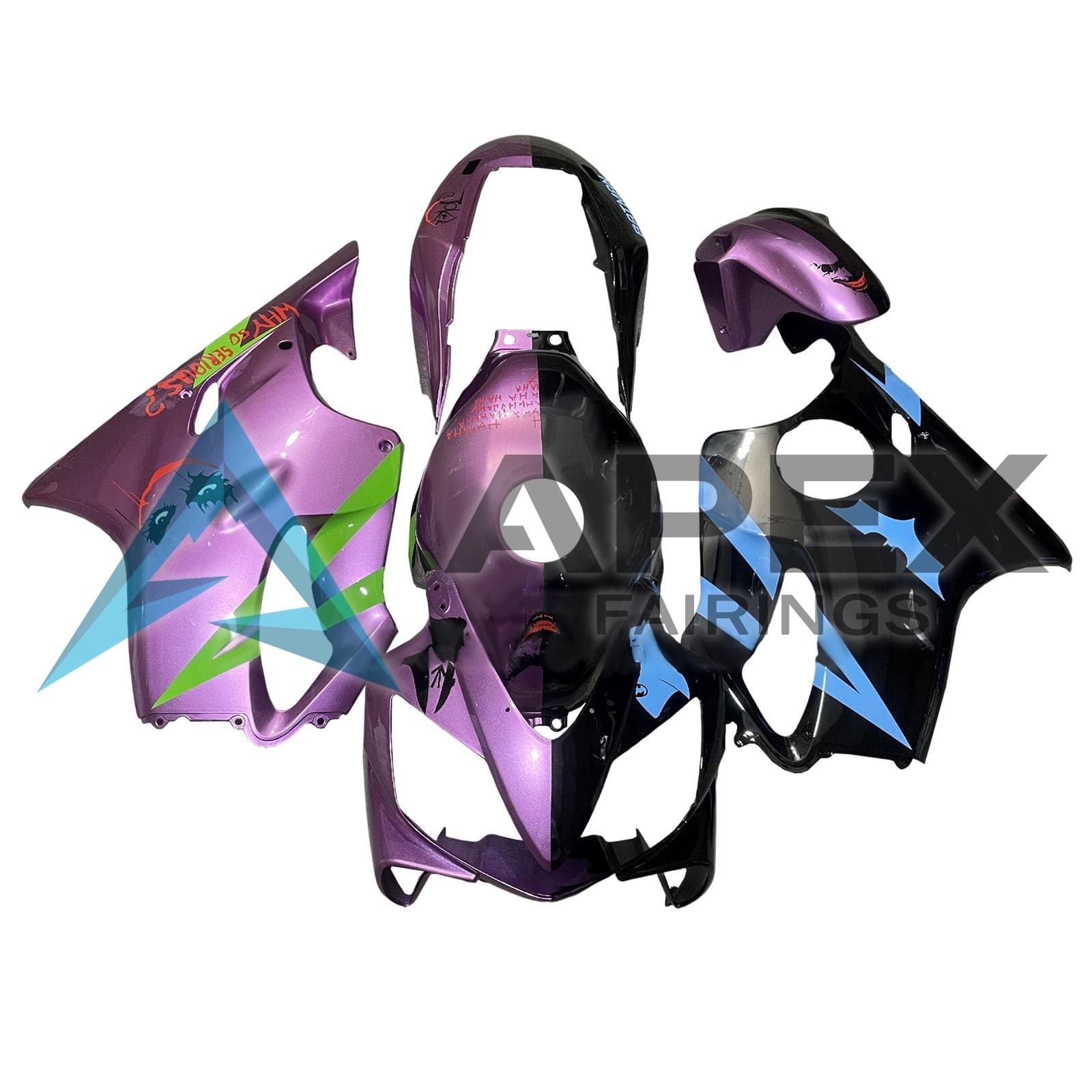 Black & Purple - Honda CBR600 F4i (2004-2007) ABS Fairings | Apex Fairings