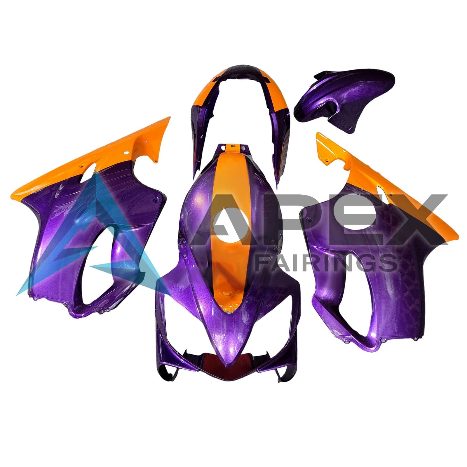 Purple & Orange - Honda CBR600 F4i (2004-2007) ABS Fairings | Apex Fairings