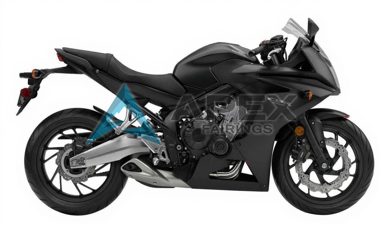 Black - Honda CBR650F (2017-2025) ABS Fairings | Apex Fairings