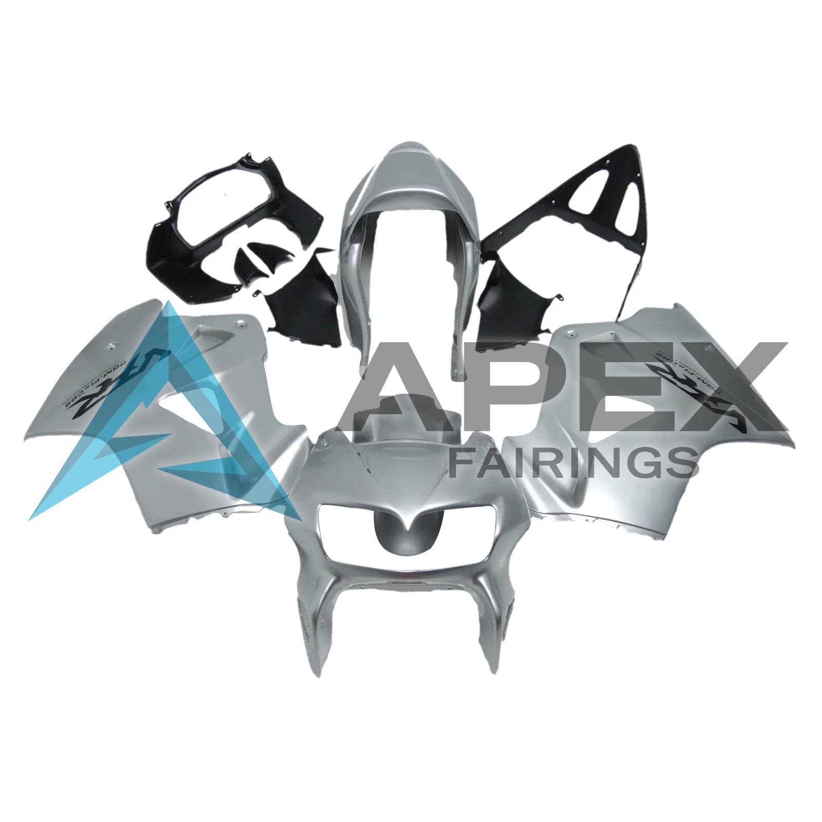 Pearl White with VFR Logo - Honda VFR800 Viffer / Interceptor (1998-2001) ABS Fairings | Apex Fairings